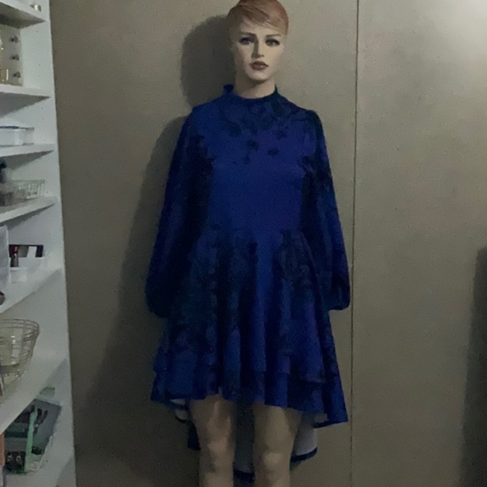 High Low Long Sleeve Dress
